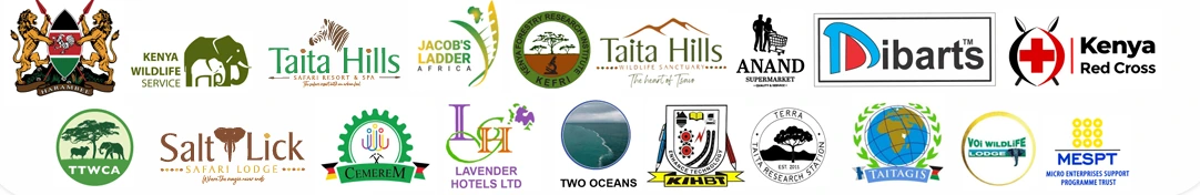 Event partners: Government of Kenya, Kenya Wildlife Service, Taita Hills Safari Resort & Spa, Jacob's Ladder Africa, Kenya Forestry Research Institute, Taita Hills Wildlife Sanctuary, Anand Supermarket, Dibarts, Kenya Red Cross, TTWCA, Salt Lick Safari Lodge, CEMEREM, Lavender Hotels Ltd, Two Oceans, KIHBT, Terra Taita Research Station, TAITAGIS, Voi Wildlife Lodge and MESPT.